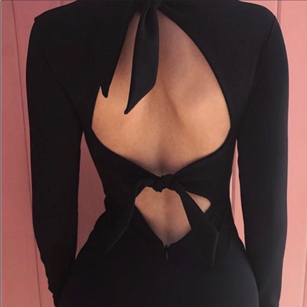 Open Back Midi Dress NWOT